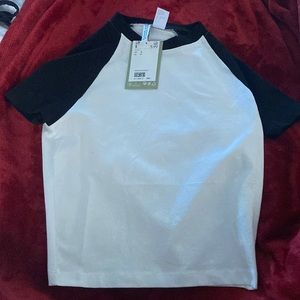 BLACK and WHITE casual top.